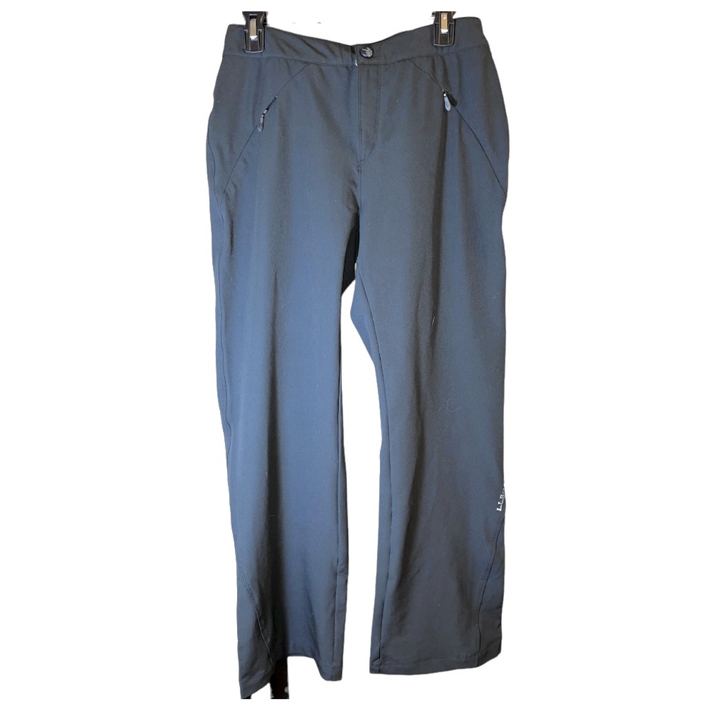 L.L. Bean Straight Leg‎ Stretch Black Hiking Pants Outdoor Vent L